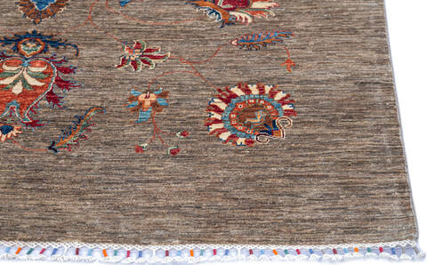 Chobi Brown Hand Knotted 58 X 81 Area Rug 700-145045 Image 4