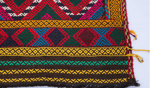 Kilim Multicolor Runner Hand Knotted 22 X 97 Area Rug 700-145046 Image 3