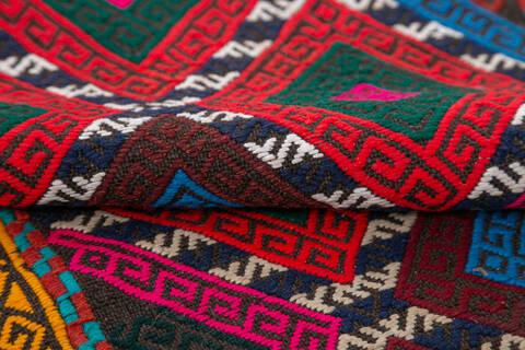 Kilim Multicolor Runner Hand Knotted 22 X 97 Area Rug 700-145046 Image 4
