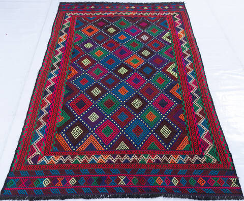 Kilim Multicolor Hand Knotted 40 X 64 Area Rug 700-145047 Image 1