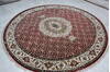 Mahi Red Round Hand Knotted 82 X 82  Area Rug 905-145049 Thumb 5