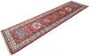 Kazak Red Runner Hand Knotted 28 X 103  Area Rug 700-145056 Thumb 2