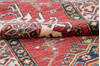 Kazak Red Runner Hand Knotted 28 X 103  Area Rug 700-145056 Thumb 6