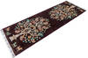 Chobi Brown Runner Hand Knotted 26 X 73  Area Rug 700-145058 Thumb 2