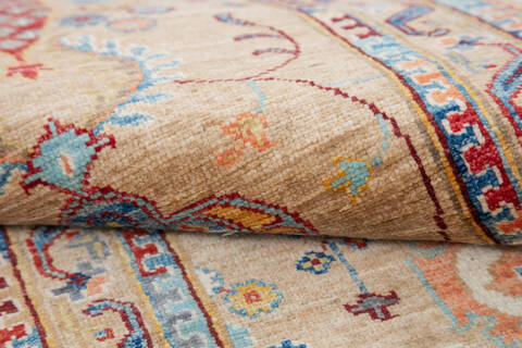 Chobi Beige Runner Hand Knotted 21 X 62 Area Rug 700-145060 Image 5
