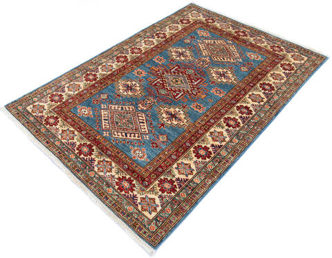 Kazak Blue Hand Knotted 41 X 510 Area Rug 700-145061 Image 2