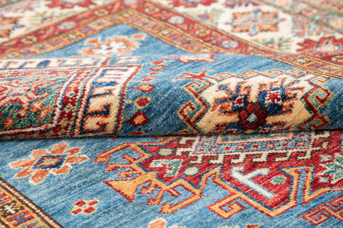 Kazak Blue Hand Knotted 41 X 510 Area Rug 700-145061 Image 5
