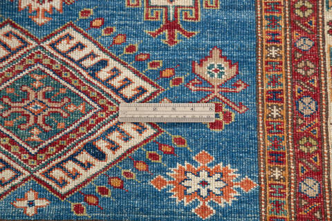 Kazak Blue Hand Knotted 41 X 510 Area Rug 700-145061 Image 6