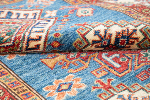 Kazak Blue Hand Knotted 40 X 60 Area Rug 700-145063 Image 5