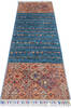 Chobi Blue Runner Hand Knotted 24 X 62  Area Rug 700-145064 Thumb 1
