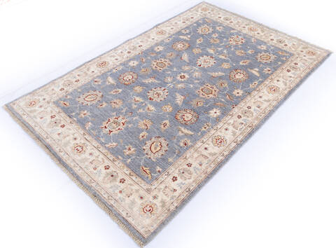 Chobi Blue Hand Knotted 311 X 510 Area Rug 700-145065 Image 2