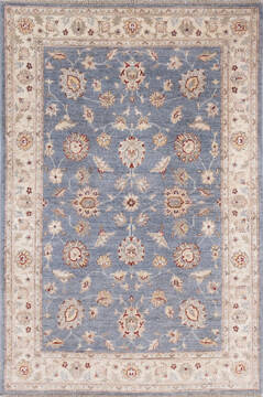 Chobi Blue Hand Knotted 3'11" X 5'10"  Area Rug 700-145065