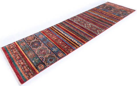 Chobi Red Runner Hand Knotted 28 X 910 Area Rug 700-145068 Image 2