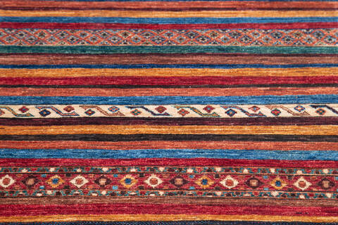 Chobi Red Runner Hand Knotted 28 X 910 Area Rug 700-145068 Image 3