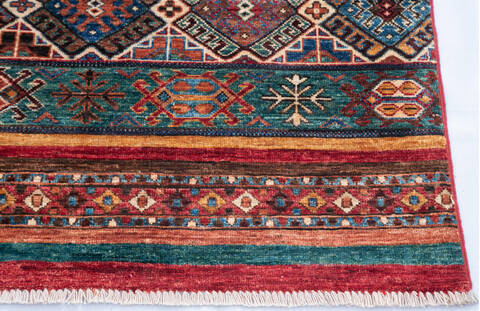 Chobi Red Runner Hand Knotted 28 X 910 Area Rug 700-145068 Image 4