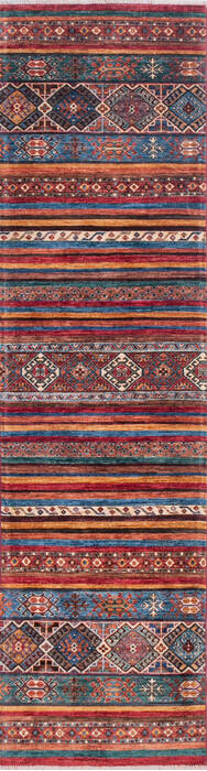 Chobi Red Runner Hand Knotted 28 X 910 Area Rug 700-145068 Image 0
