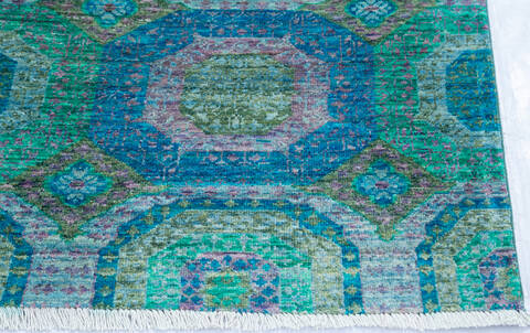 Chobi Green Hand Knotted 57 X 80 Area Rug 700-145070 Image 4