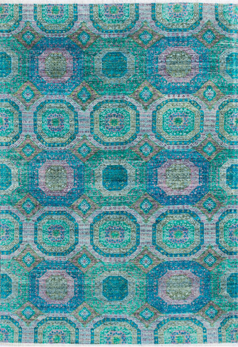 Chobi Green Hand Knotted 57 X 80 Area Rug 700-145070 Image 0