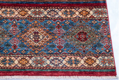 Chobi Red Hand Knotted 51 X 71 Area Rug 700-145072 Image 4