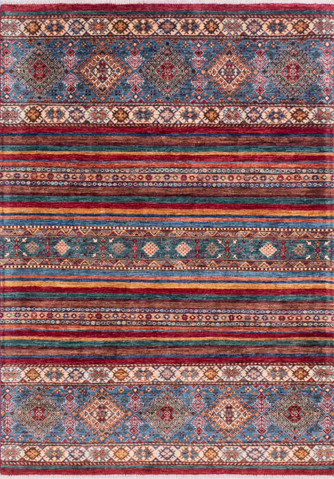 Chobi Red Hand Knotted 51 X 71 Area Rug 700-145072 Image 0