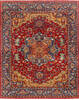 Chobi Red Hand Knotted 82 X 101  Area Rug 700-145080 Thumb 0