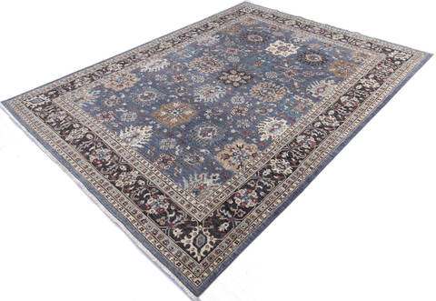 Chobi Grey Hand Knotted 90 X 120 Area Rug 700-145082 Image 2