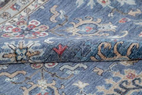 Chobi Grey Hand Knotted 90 X 120 Area Rug 700-145082 Image 6