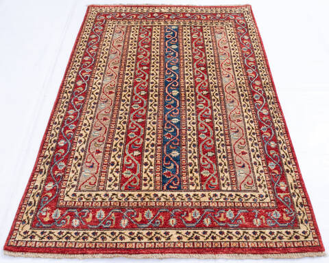 Chobi Red Hand Knotted 38 X 58 Area Rug 700-145084 Image 1