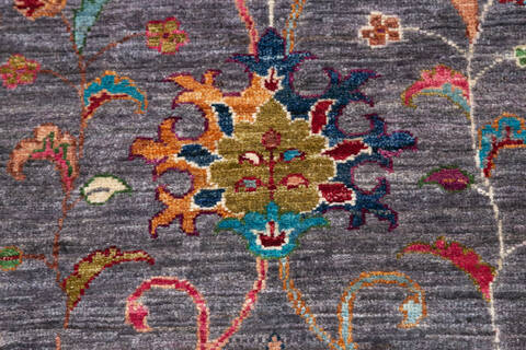 Chobi Purple Runner Hand Knotted 27 X 84 Area Rug 700-145090 Image 5