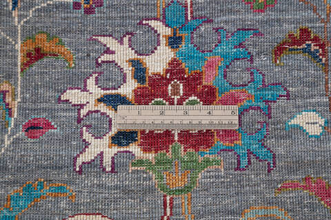 Chobi Purple Runner Hand Knotted 27 X 84 Area Rug 700-145090 Image 7