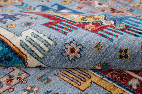 Chobi Blue Hand Knotted 58 X 80 Area Rug 700-145095 Image 6