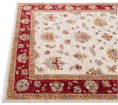 Chobi Beige Hand Knotted 57 X 79 Area Rug 700-145098 Image 4