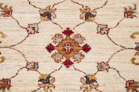 Chobi Beige Hand Knotted 57 X 79 Area Rug 700-145098 Image 5