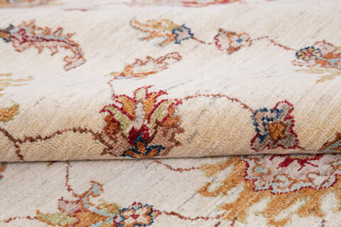 Chobi Beige Hand Knotted 57 X 79 Area Rug 700-145098 Image 6