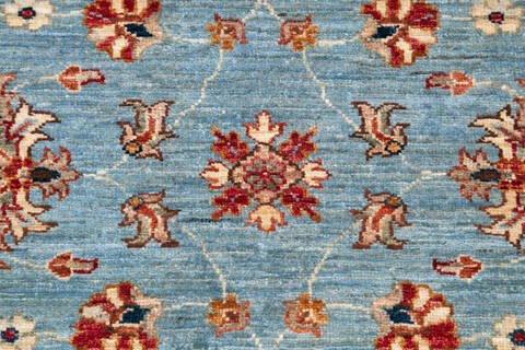 Chobi Blue Hand Knotted 59 X 80 Area Rug 700-145099 Image 5