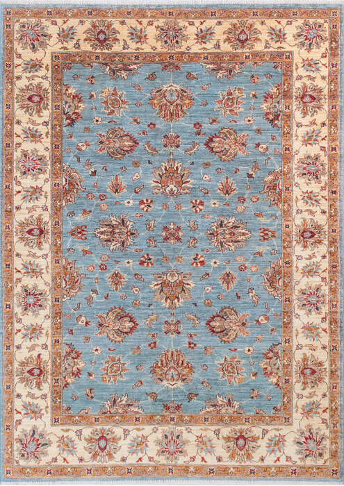 Chobi Blue Hand Knotted 59 X 80 Area Rug 700-145099 Image 0