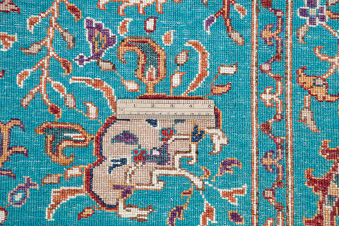 Chobi Blue Hand Knotted 52 X 70 Area Rug 700-145104 Image 6