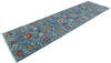 Chobi Blue Runner Hand Knotted 210 X 101 Area Rug 700-145105 Thumb 2