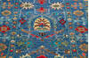 Chobi Blue Runner Hand Knotted 210 X 101 Area Rug 700-145105 Thumb 3