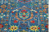 Chobi Blue Runner Hand Knotted 210 X 101 Area Rug 700-145105 Thumb 4