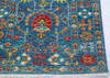 Chobi Blue Runner Hand Knotted 210 X 101 Area Rug 700-145105 Thumb 5