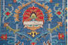 Chobi Blue Runner Hand Knotted 210 X 101 Area Rug 700-145105 Thumb 7