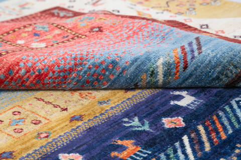 Chobi Multicolor Hand Knotted 56 X 82 Area Rug 700-145107 Image 5
