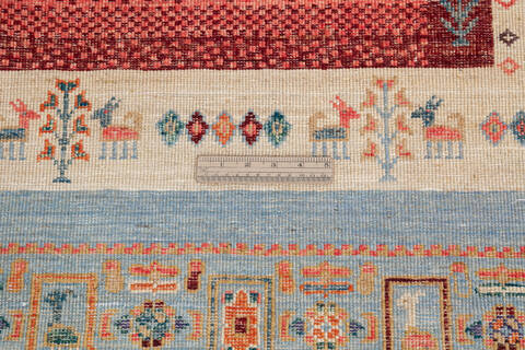 Chobi Multicolor Hand Knotted 56 X 82 Area Rug 700-145107 Image 6