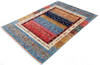 Chobi Multicolor Hand Knotted 56 X 82 Area Rug 700-145107 Thumb 2