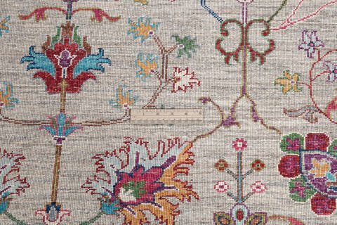 Chobi Grey Hand Knotted 70 X 99 Area Rug 700-145111 Image 6