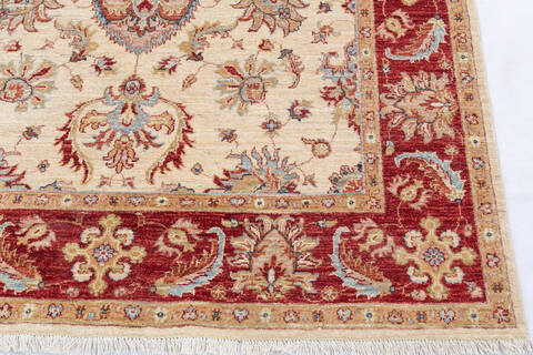 Chobi Beige Hand Knotted 56 X 80 Area Rug 700-145115 Image 4