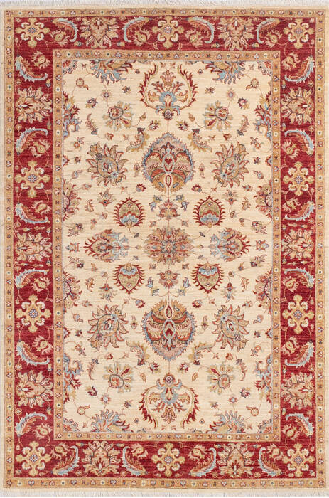 Chobi Beige Hand Knotted 56 X 80 Area Rug 700-145115 Image 0