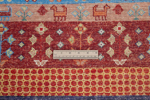 Chobi Red Runner Hand Knotted 26 X 100 Area Rug 700-145119 Image 6