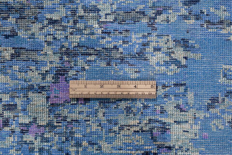 Modern Blue Hand Knotted 60 X 90 Area Rug 700-145120 Image 7